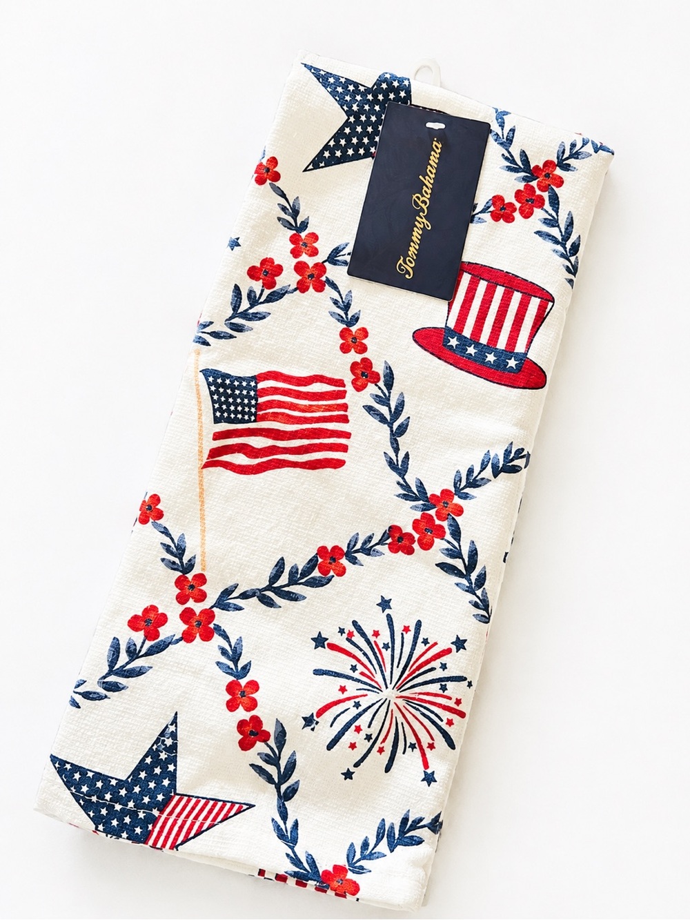 Tommy Bahama Red, White & Blue Americana Kitchen Towel